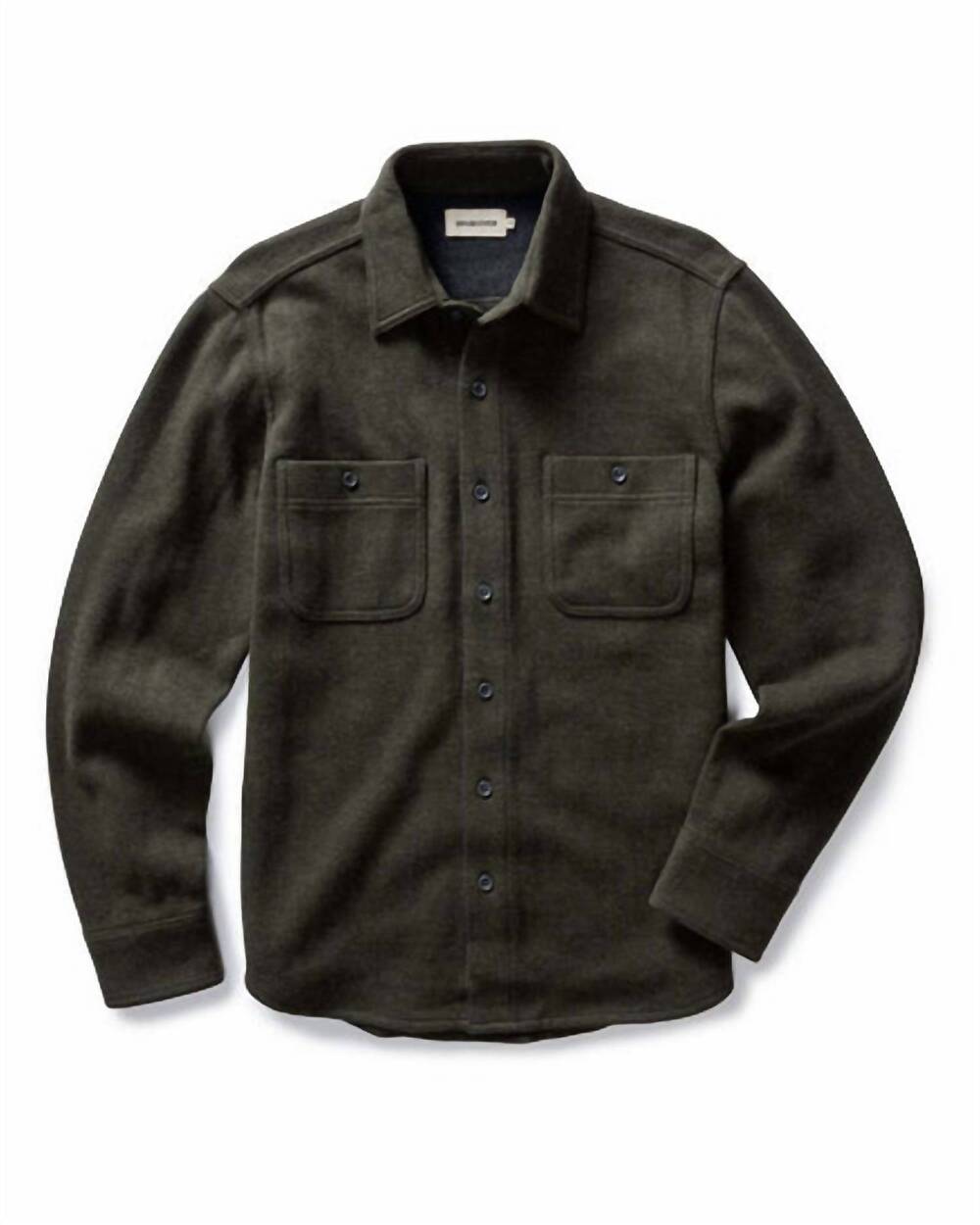 NEW TAYLOR STITCH men's coastline knit shirt in heather army